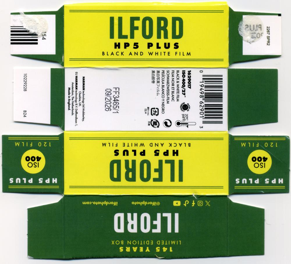 Ilford HP5 Plus 120 film_box_outside