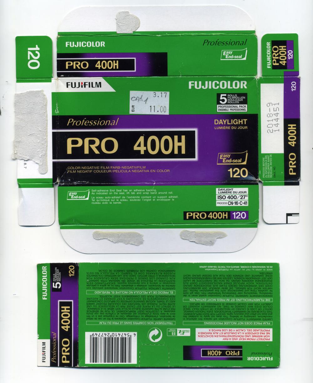 Fujifilm Pro 400H 120 film_box_outside
