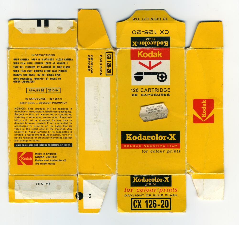 Kodak Kodacolor-X 126 film_box_outside