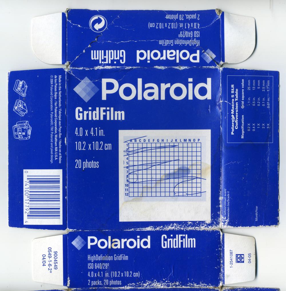 Polaroid GridFilm Integral Film film_box_outside