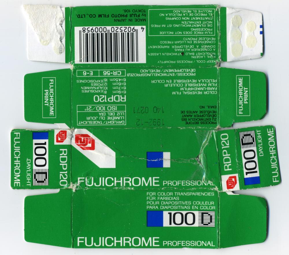 Fujifilm Fujichrome Professional 100D 120 film_box_outside
