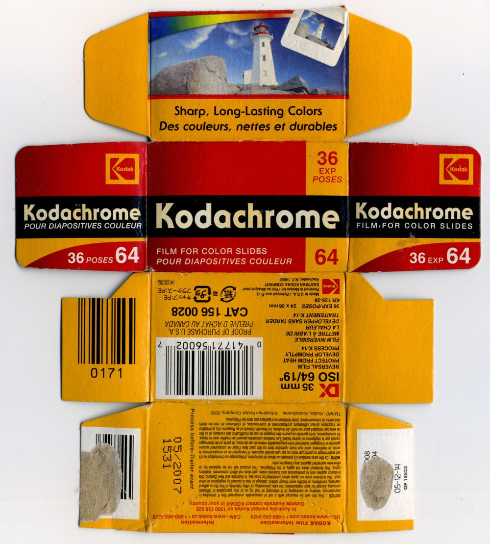 Kodak Kodachrome 35mm film_box_outside