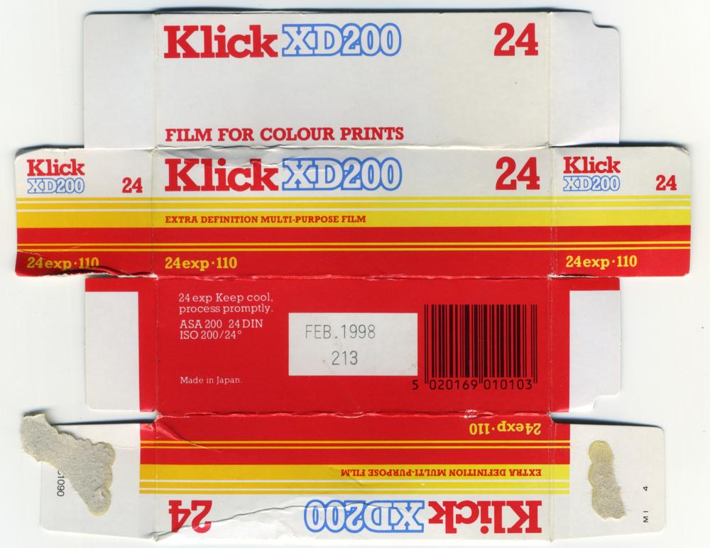Klick XD200 110 film_box_outside