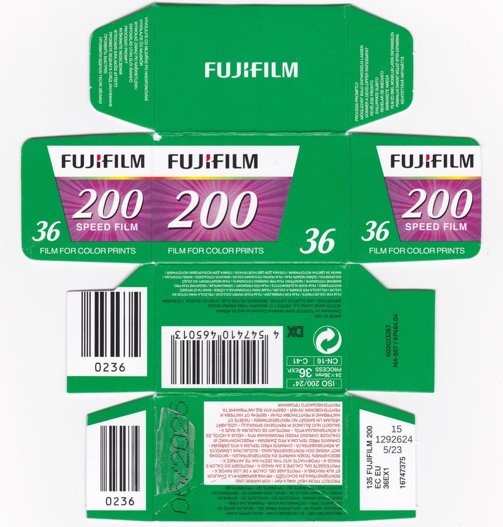 Fujifilm 200 35mm film_box_outside