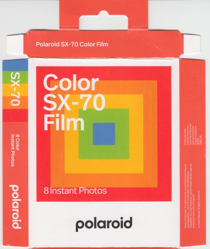 Polaroid Color SX-70 Film Integral Film film box outside