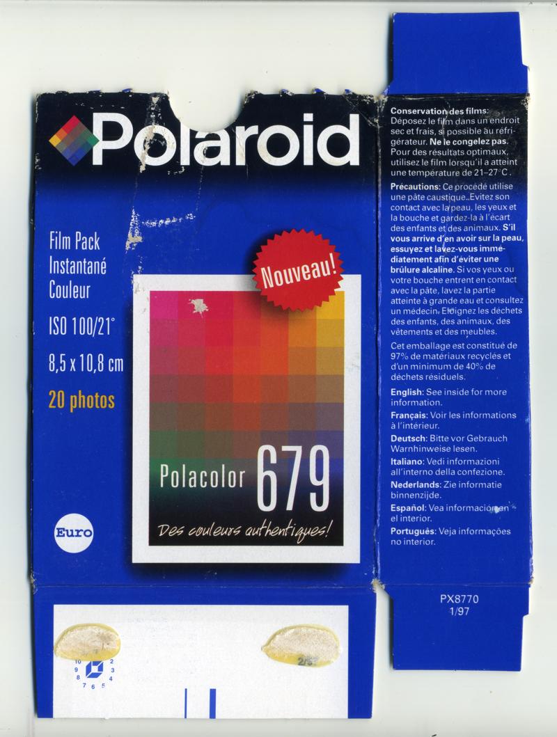 Polaroid Polacolor 679 Pack Film film box outside