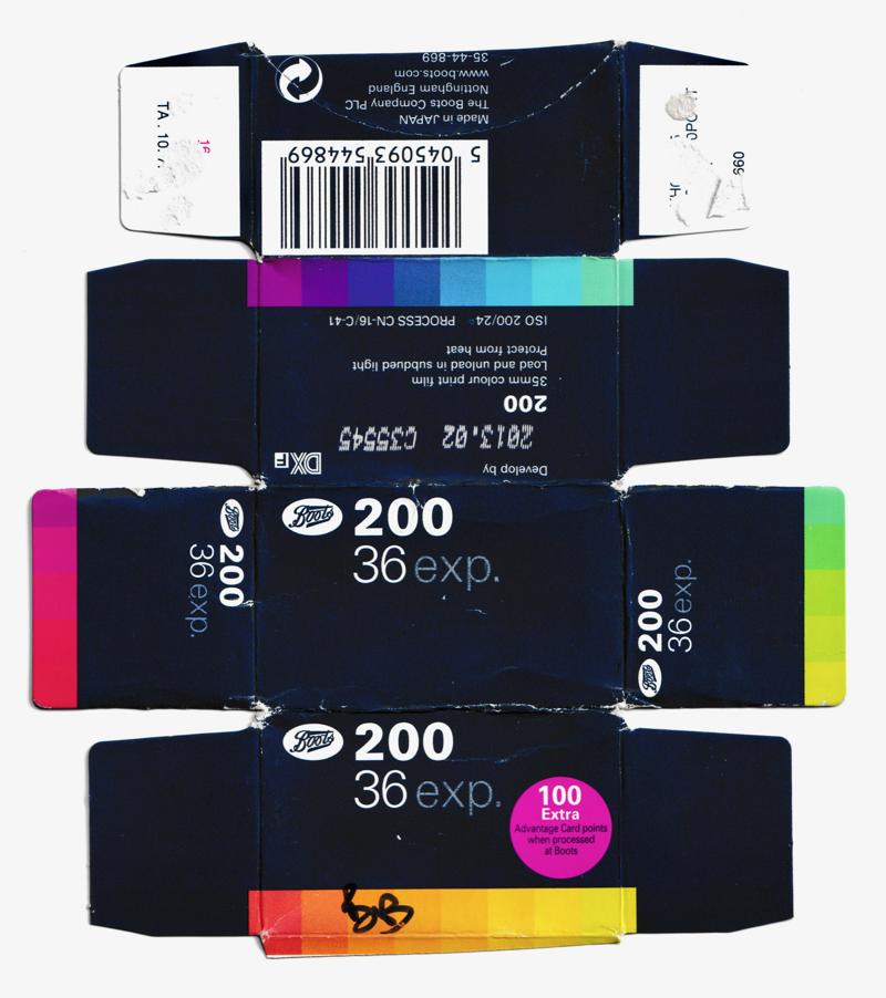 Boots Colour Print Film 35mm film box outside