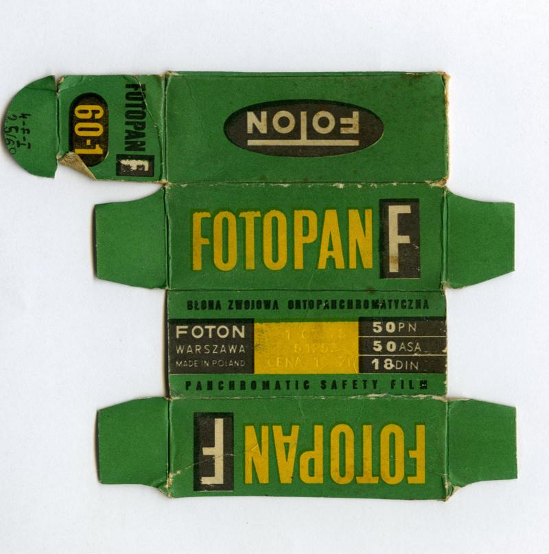 Foton Fotopan F 120 film box outside