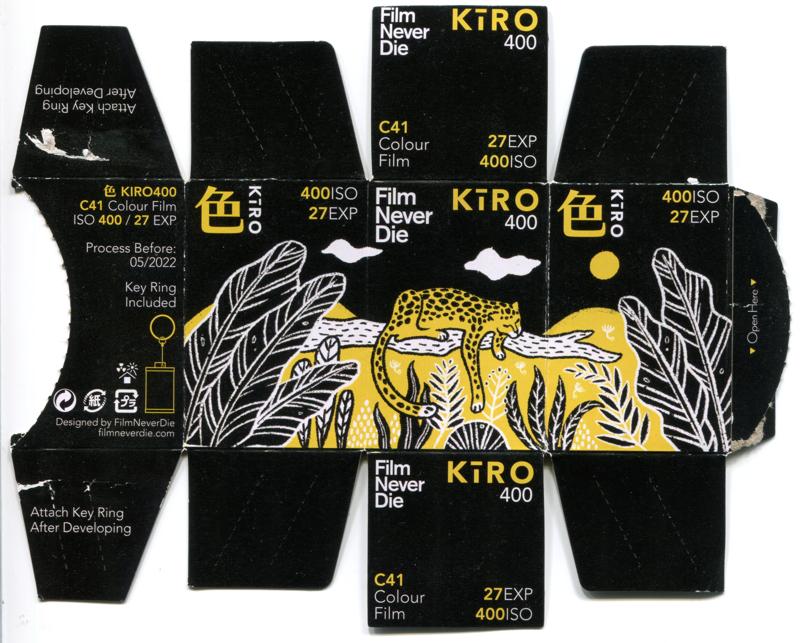 Film Never Die Kiro 35mm film box outside