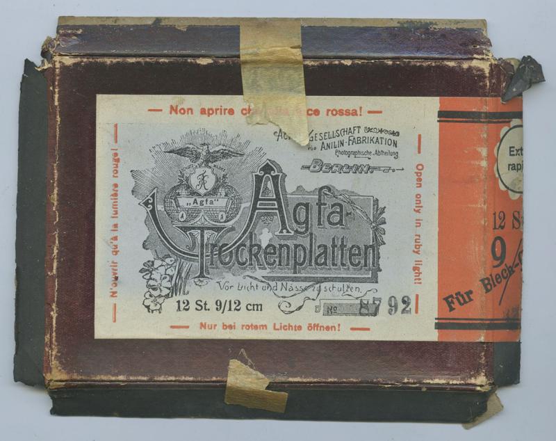 Agfa Trockenplatten 9x12cm film box outside