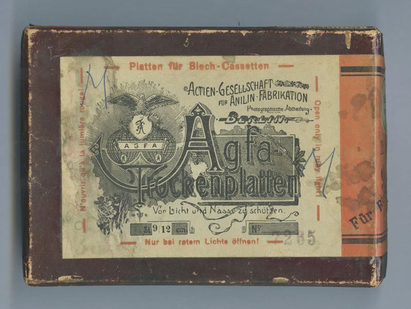 Agfa Trockenplatten 9x12cm film box outside