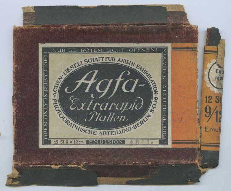 Agfa Extra Rapid Platten 9x12cm film box outside