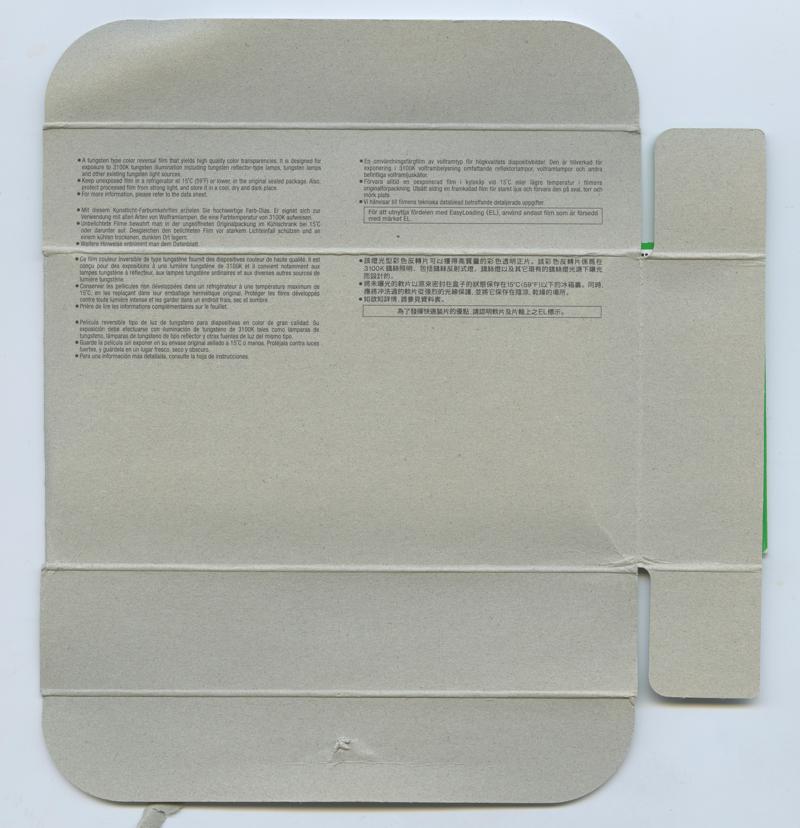 Fujifilm Fujichrome 64T 120 film box inside