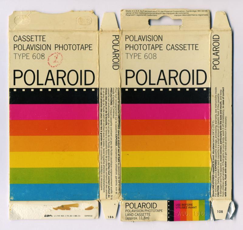 Polaroid Polavision Phototape Land Cassette Type 608 Polavision film box outside