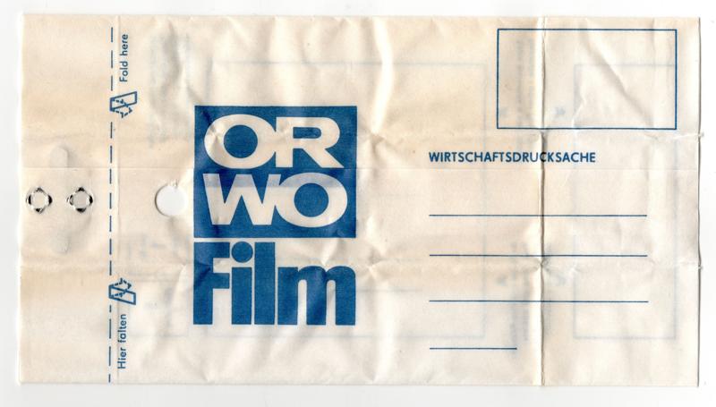 ORWO Chrom UT21 35mm film box processing envelope