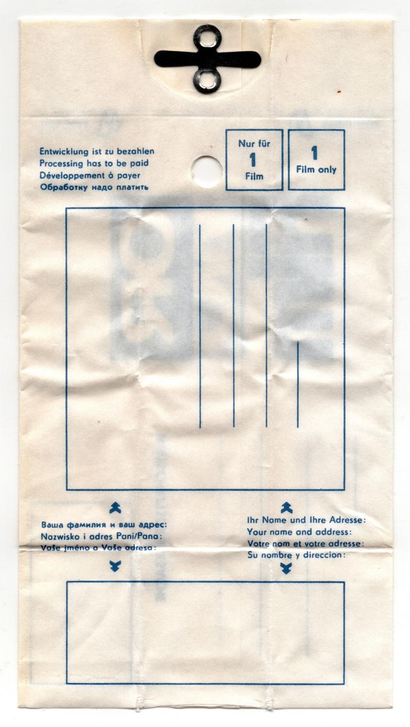 ORWO Chrom UT21 35mm film box processing envelope