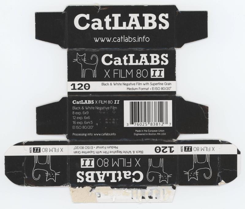 CatLABS X Film 80 MKII 120 film box outside