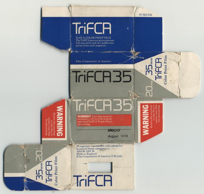 Film Corporation of America TriFCA 35 35mm film box outside