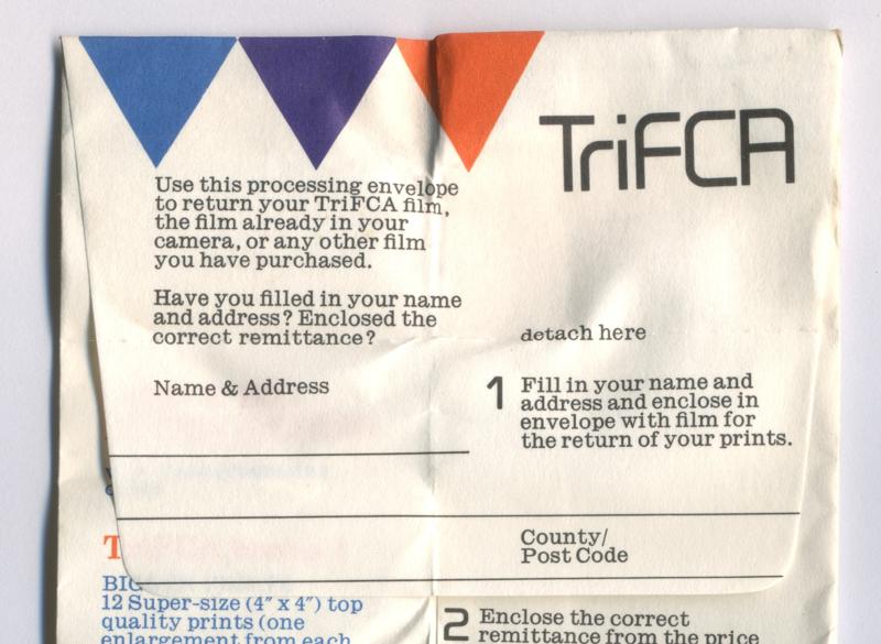 Film Corporation of America TriFCA 35 35mm film box processing envelope