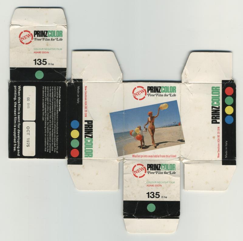 PrinzColor Colour Negative Film 35mm film box outside