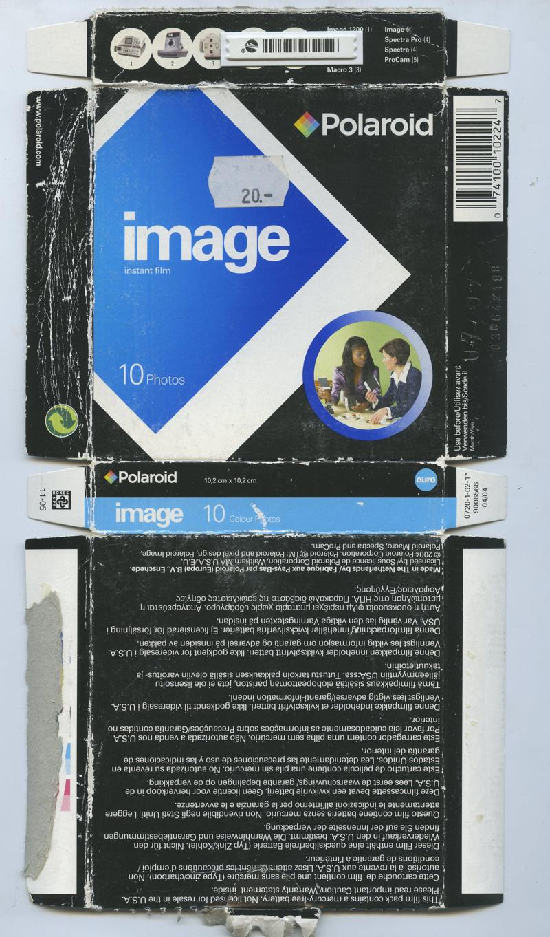Polaroid Image Instant Film Integral Film film box outside