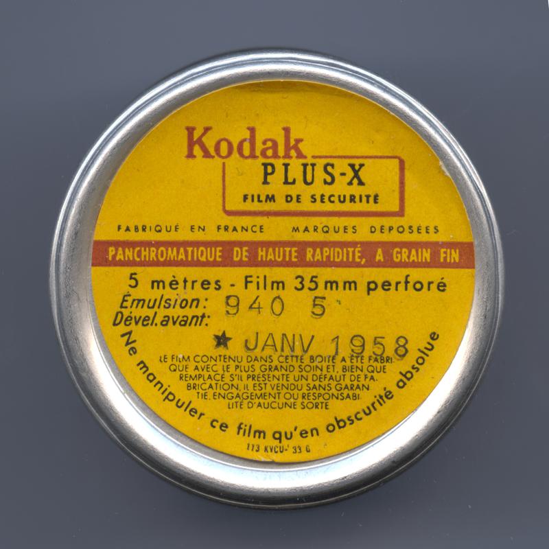 Kodak Plus-X 35mm film cartridge