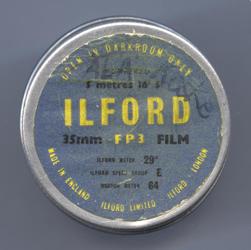 Ilford FP3 35mm film cartridge