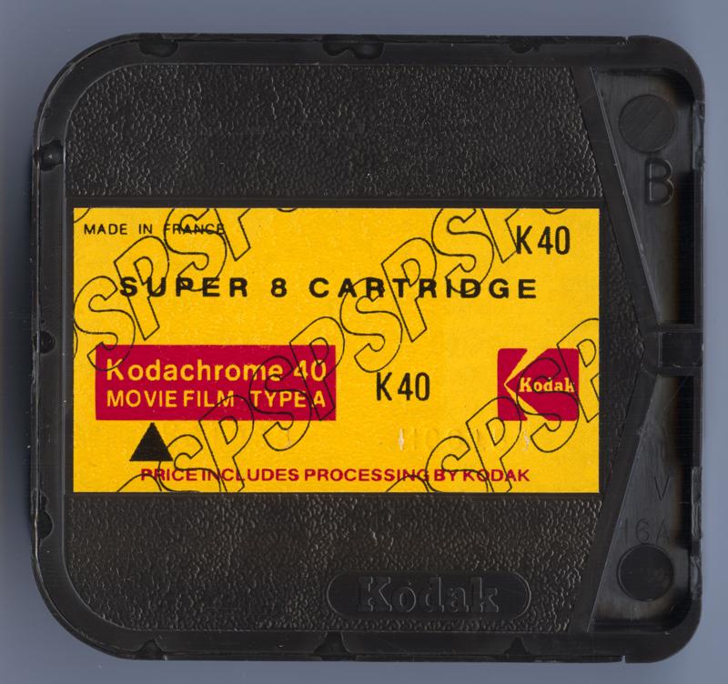 Kodak Kodachrome 40 Movie Film (Type A) for Post-process Sound Striping Super 8 film cartridge