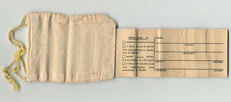 Ricoh Golden 16 16mm film box processing envelope