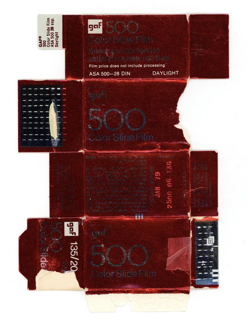 GAF Color Slide Film 35mm film cartridge