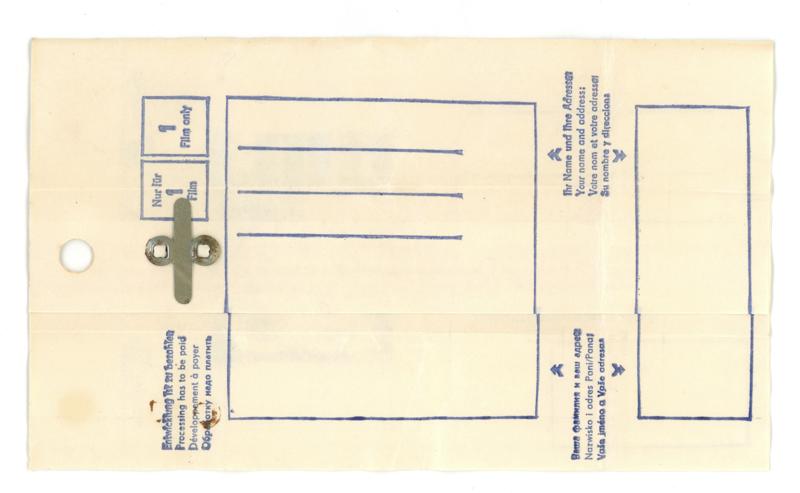 ORWO Chrom UT18 35mm film box processing envelope