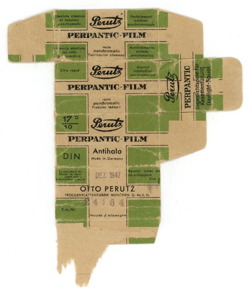 Perutz Perpantic Film 120 film box outside