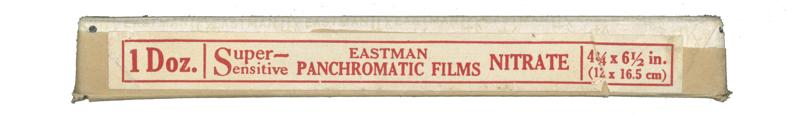 Kodak Super-sensitive Panchromatic Films 12x16.5cm film box outside
