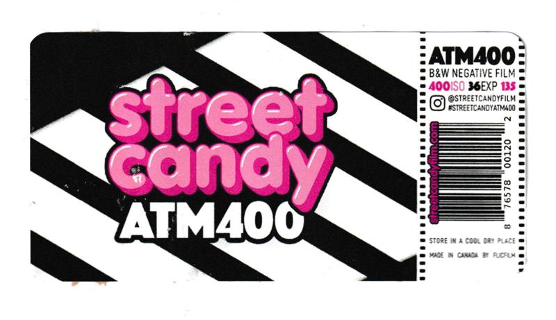 Street Candy Film ATM400 35mm film box outside