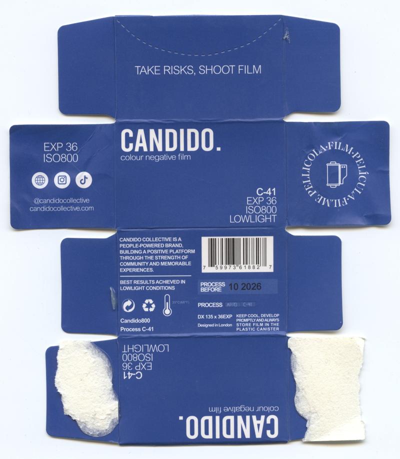 Candido Colour Negative Film 35mm film box outside