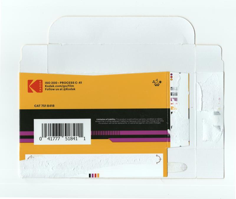 Kodak Gold 200 120 film box outside