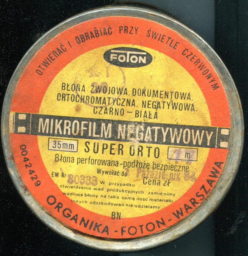 Foton Mikrofilm Negatywowy Super Orto 35mm film box outside