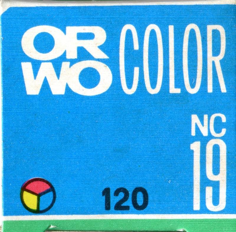 ORWO NC 19 120 film box outside