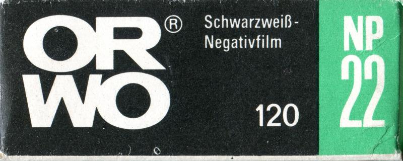 ORWO NP 22 120 film box outside