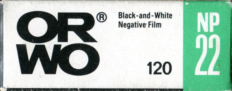 ORWO NP 22 120 film box outside