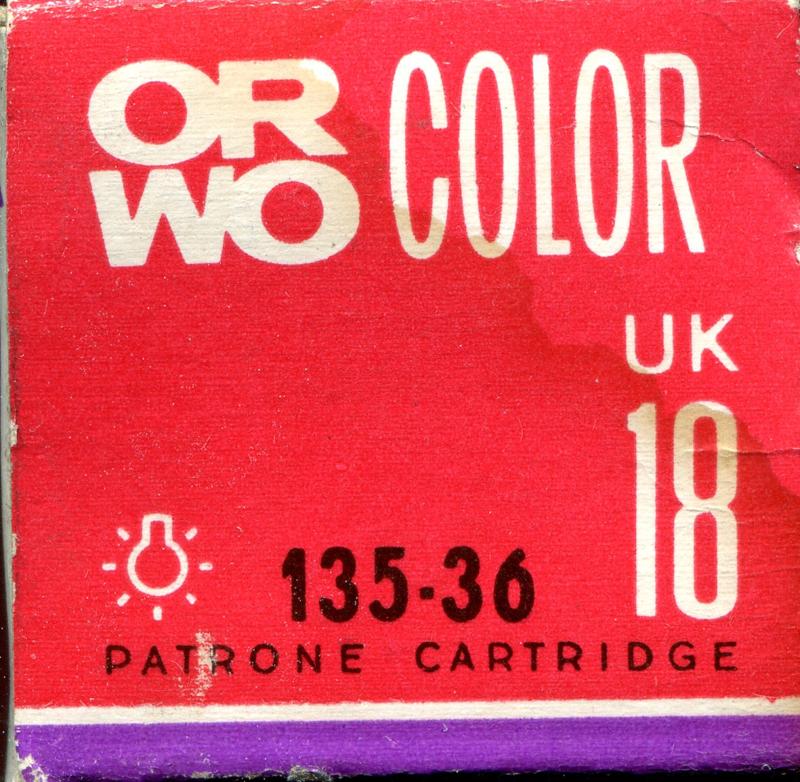 ORWO UK18 35mm film box outside