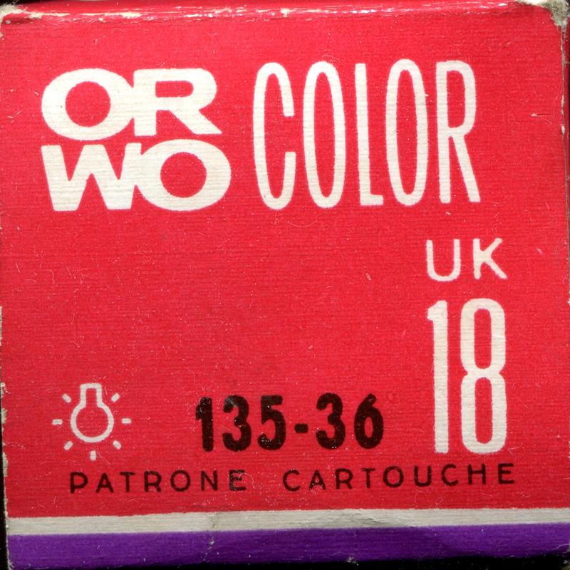 ORWO UK18 35mm film box outside