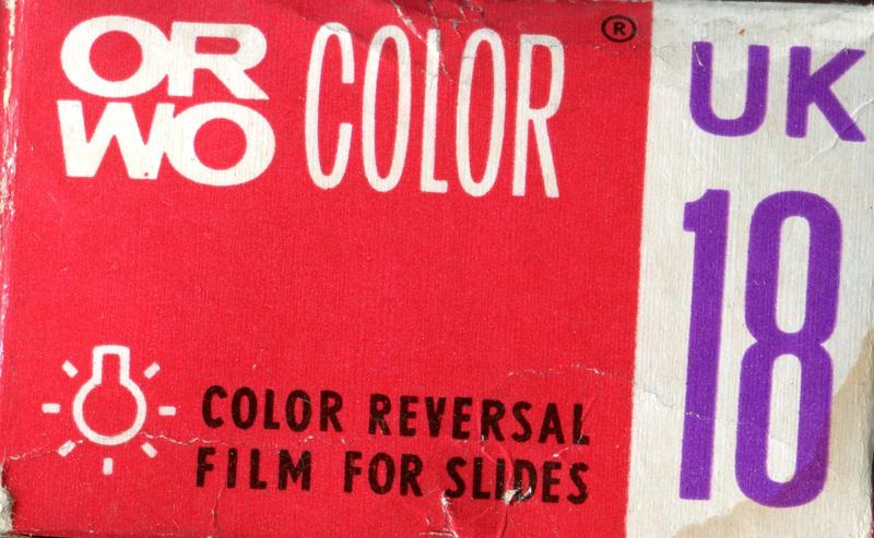 ORWO UK18 35mm film box outside