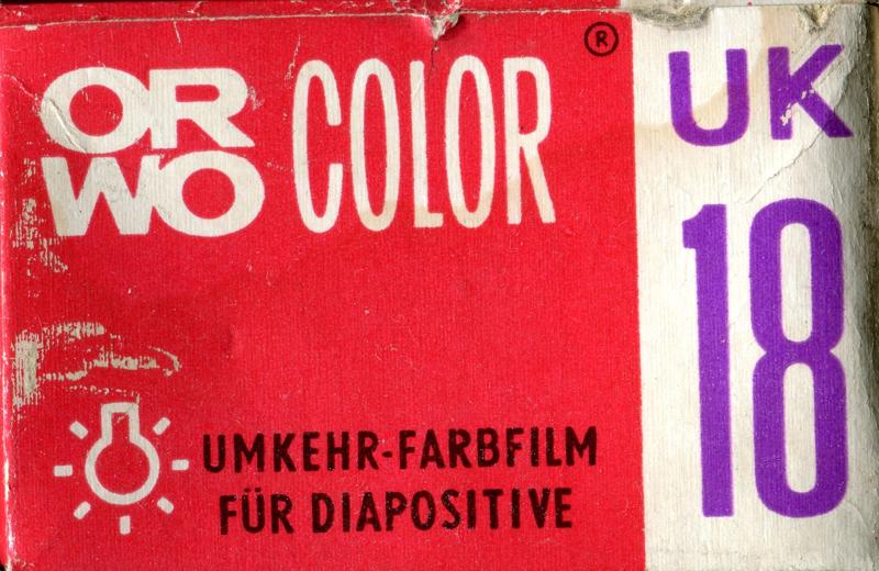 ORWO UK18 35mm film box outside