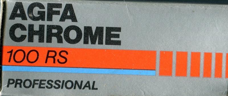 Agfa AgfaChrome 100RS 120 film box outside
