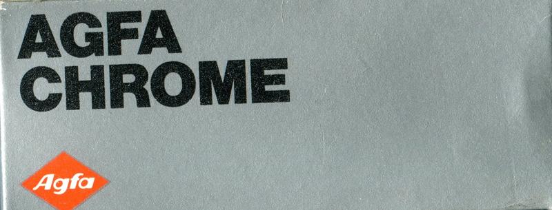 Agfa AgfaChrome 100RS 120 film box outside