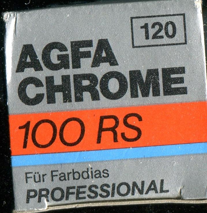 Agfa AgfaChrome 100RS 120 film box outside