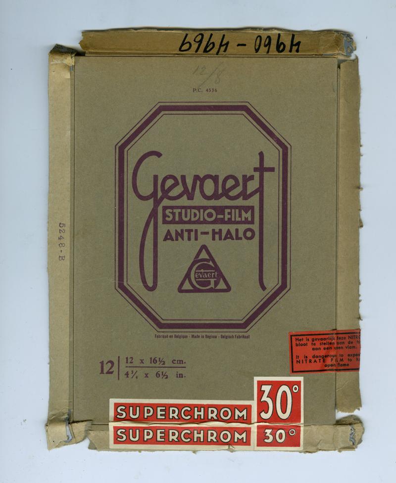 Gevaert Superchrom 12x16.5cm film box outside