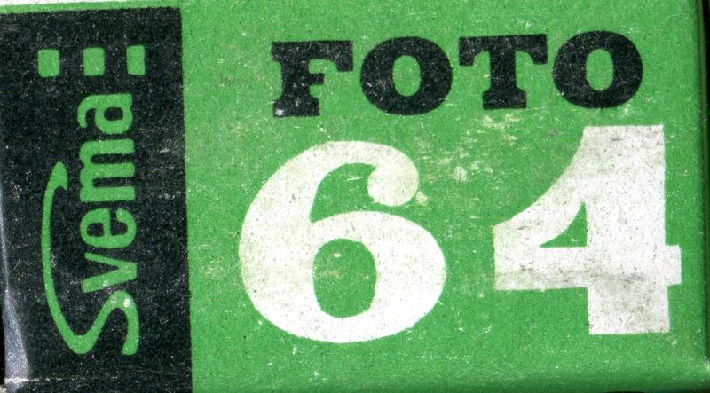 Svema Foto 64 35mm film box outside