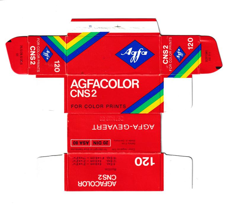Agfa Agfacolor CNS2 120 film box outside